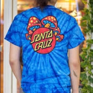 Santa Cruz t-shirt tie dye blue